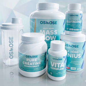 Pack Prise de Masse OSMOSE : Gainer 5kg + EAA ZERO GENIUS + Créatine + Glutamine + Vita Complex + SHAKER Offert