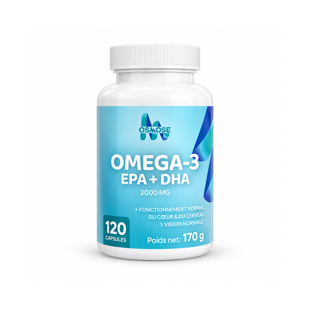 Oméga 3 EPA + DHA 2000 mg OSMOSE 120 capsules Oméga 3 EPA + DHA 2000 mg OSMOSE 120 capsules